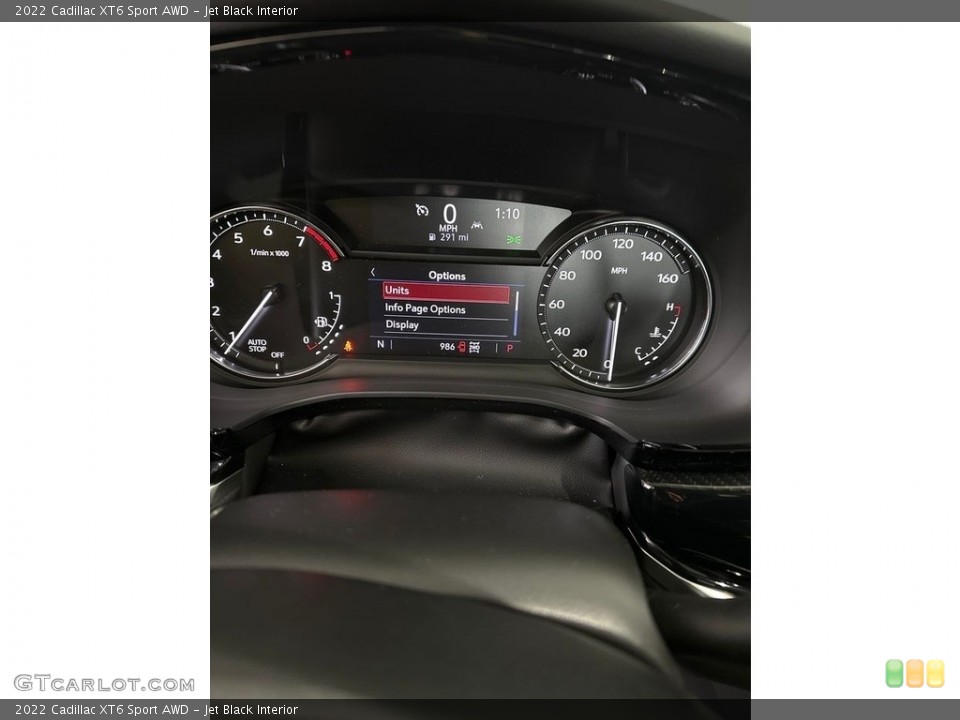Jet Black Interior Gauges for the 2022 Cadillac XT6 Sport AWD #145873724