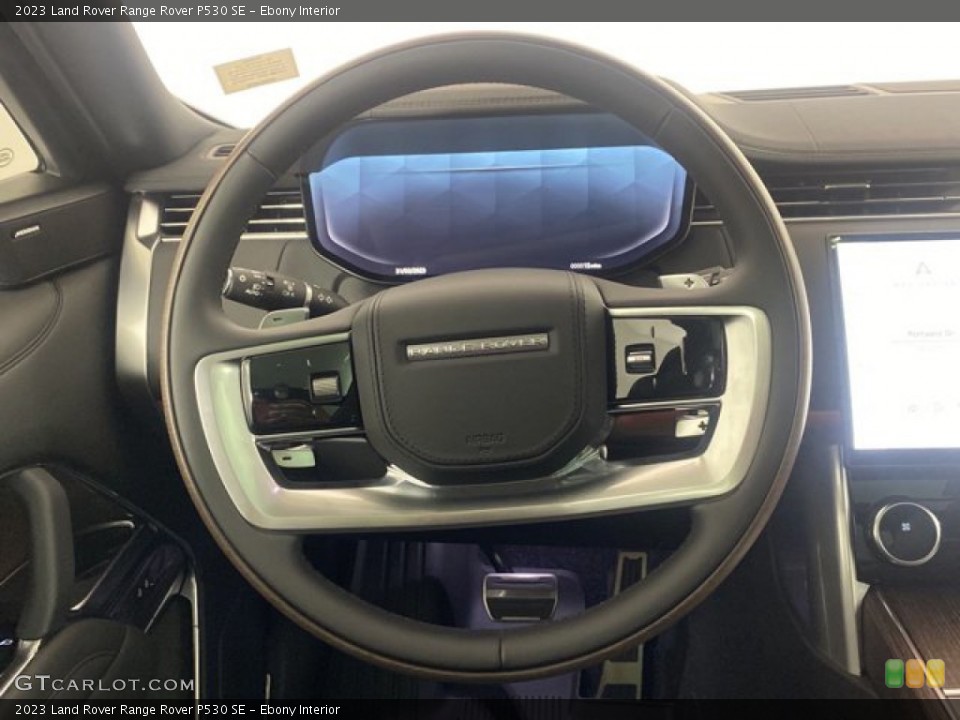 Ebony Interior Steering Wheel for the 2023 Land Rover Range Rover P530 SE #145874021