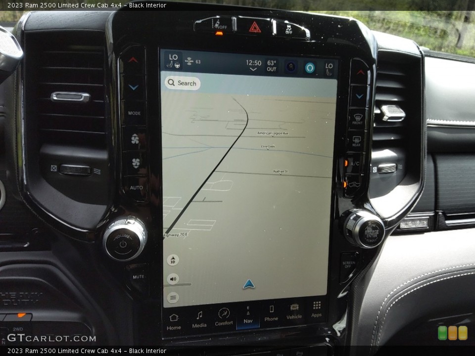 Black Interior Navigation for the 2023 Ram 2500 Limited Crew Cab 4x4 #145874120