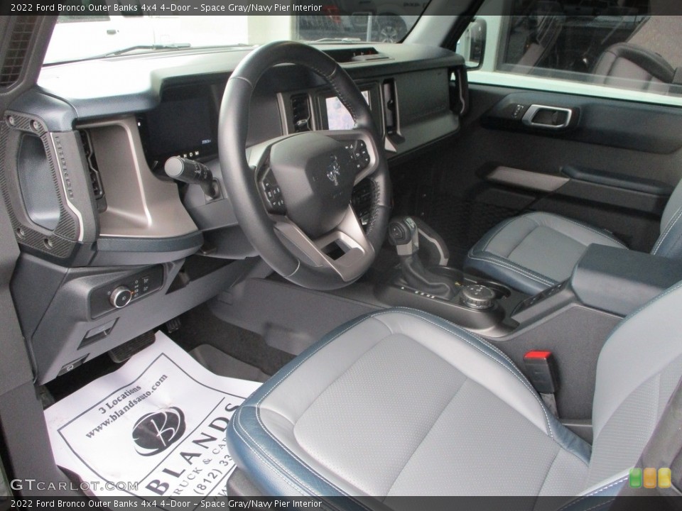 Space Gray/Navy Pier 2022 Ford Bronco Interiors