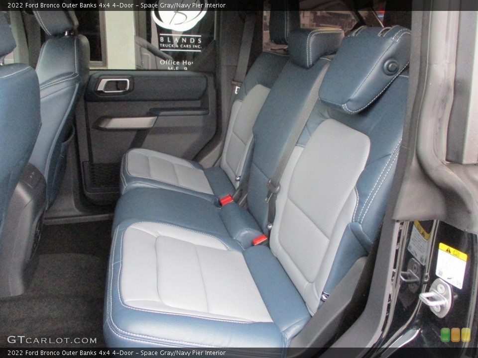 Space Gray/Navy Pier Interior Rear Seat for the 2022 Ford Bronco Outer Banks 4x4 4-Door #145874735