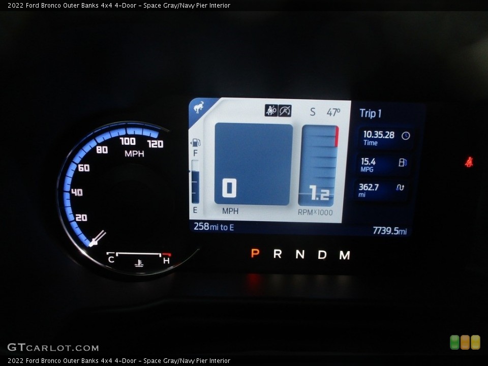 Space Gray/Navy Pier Interior Gauges for the 2022 Ford Bronco Outer Banks 4x4 4-Door #145874757