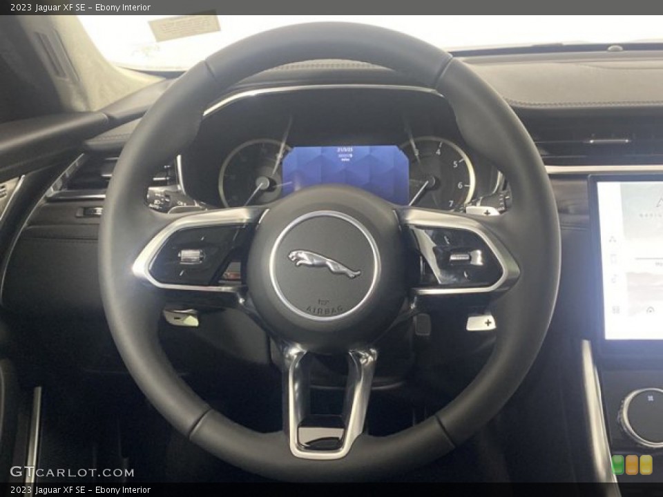 Ebony Interior Steering Wheel for the 2023 Jaguar XF SE #145875443