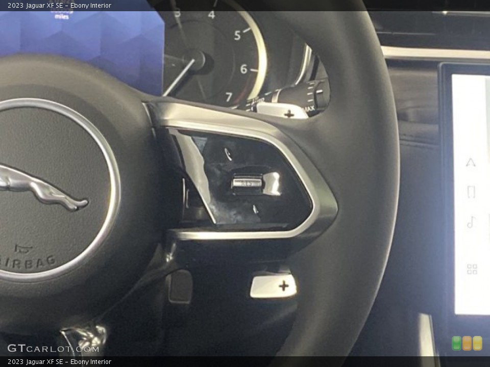 Ebony Interior Steering Wheel for the 2023 Jaguar XF SE #145875465