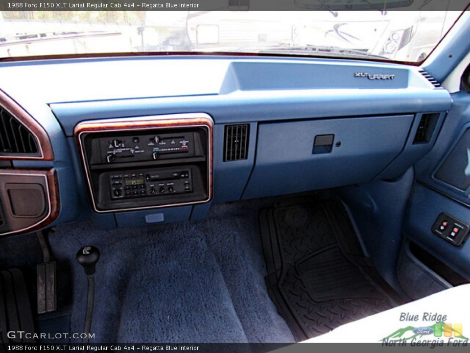 Regatta Blue Interior Dashboard for the 1988 Ford F150 XLT Lariat Regular Cab 4x4 #145875692