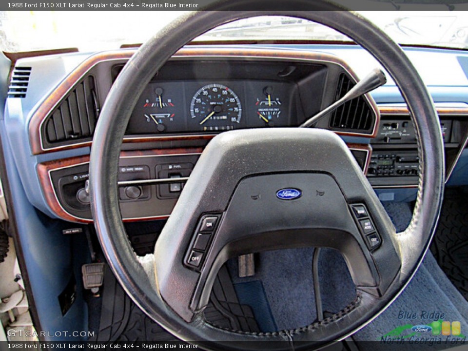 Regatta Blue Interior Steering Wheel for the 1988 Ford F150 XLT Lariat Regular Cab 4x4 #145875698