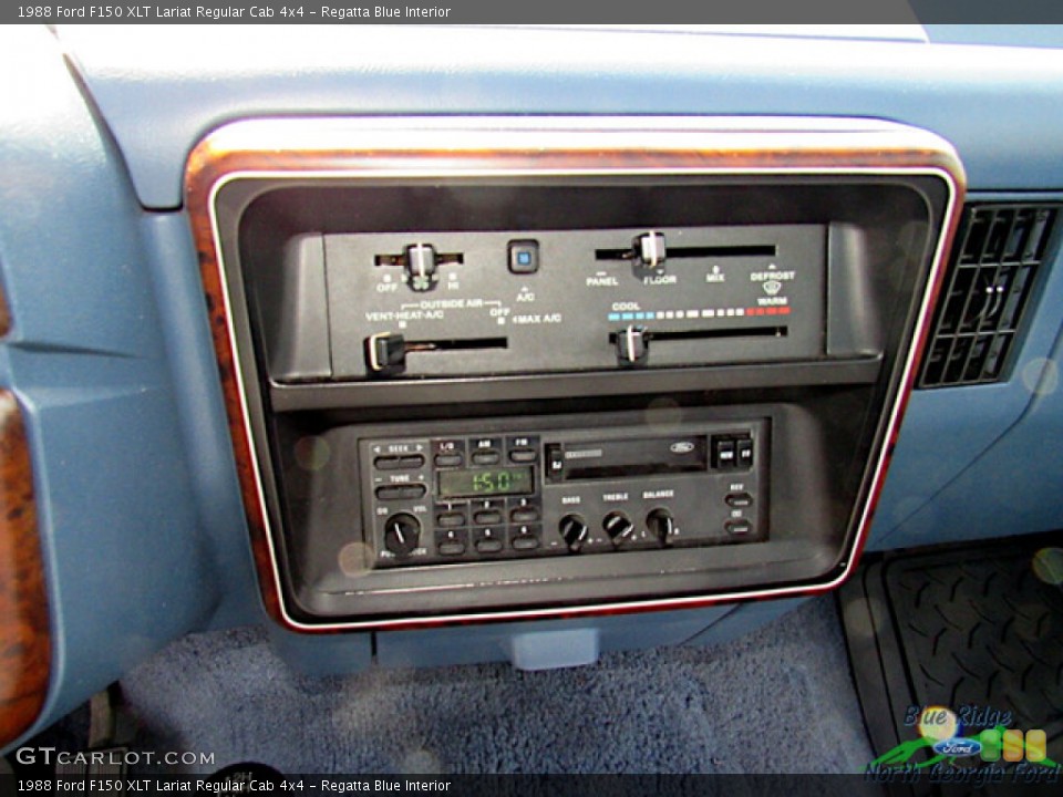 Regatta Blue Interior Controls for the 1988 Ford F150 XLT Lariat Regular Cab 4x4 #145875710