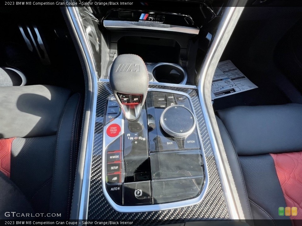 Sakhir Orange/Black Interior Controls for the 2023 BMW M8 Competition Gran Coupe #145876231