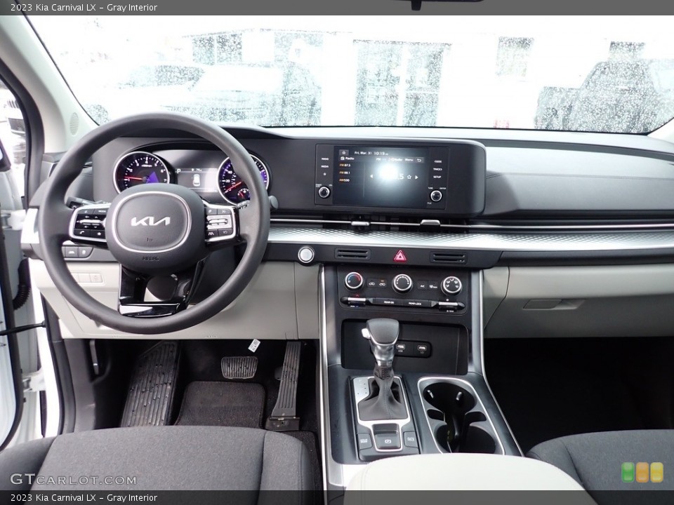 Gray Interior Dashboard for the 2023 Kia Carnival LX #145877509