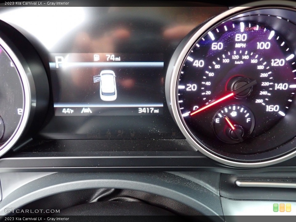 Gray Interior Gauges for the 2023 Kia Carnival LX #145877629