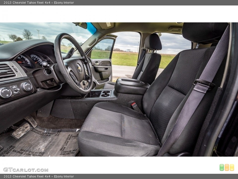 Ebony Interior Front Seat for the 2013 Chevrolet Tahoe Fleet 4x4 #145878550