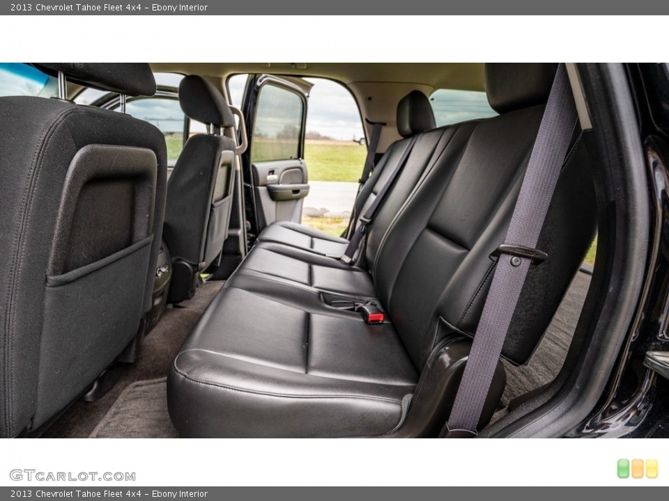 Ebony Interior Rear Seat for the 2013 Chevrolet Tahoe Fleet 4x4 #145878613