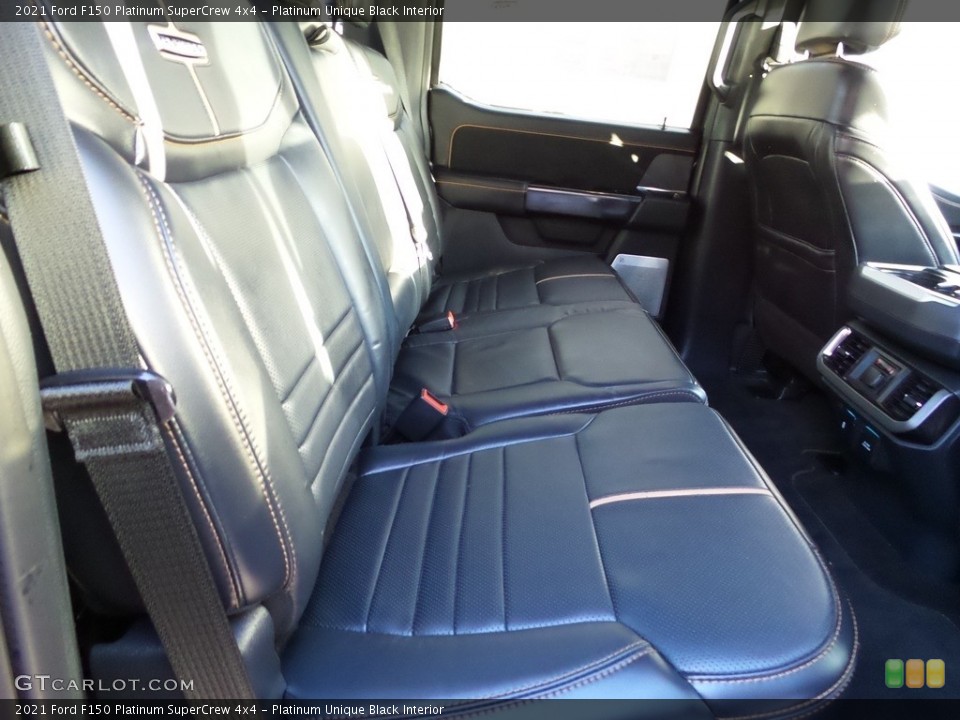 Platinum Unique Black Interior Rear Seat for the 2021 Ford F150 Platinum SuperCrew 4x4 #145881388