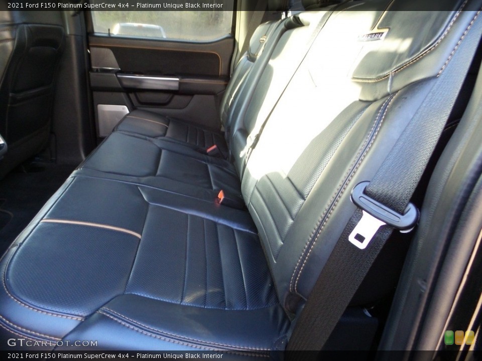 Platinum Unique Black Interior Rear Seat for the 2021 Ford F150 Platinum SuperCrew 4x4 #145881466