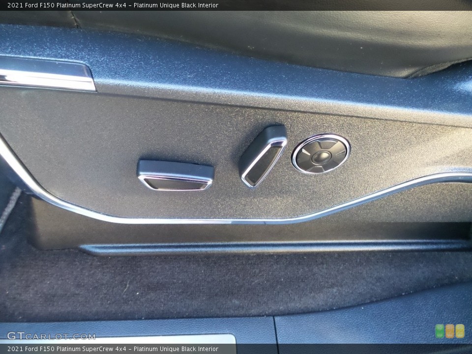 Platinum Unique Black Interior Controls for the 2021 Ford F150 Platinum SuperCrew 4x4 #145881549