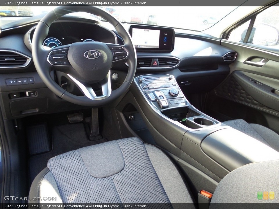 Black Interior Photo for the 2023 Hyundai Santa Fe Hybrid SEL Convenience AWD Plug-In Hybrid #145882375