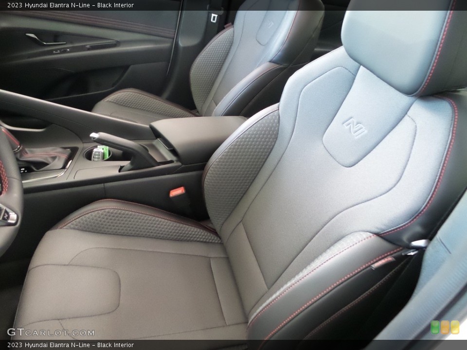 Black Interior Front Seat for the 2023 Hyundai Elantra N-Line #145882555