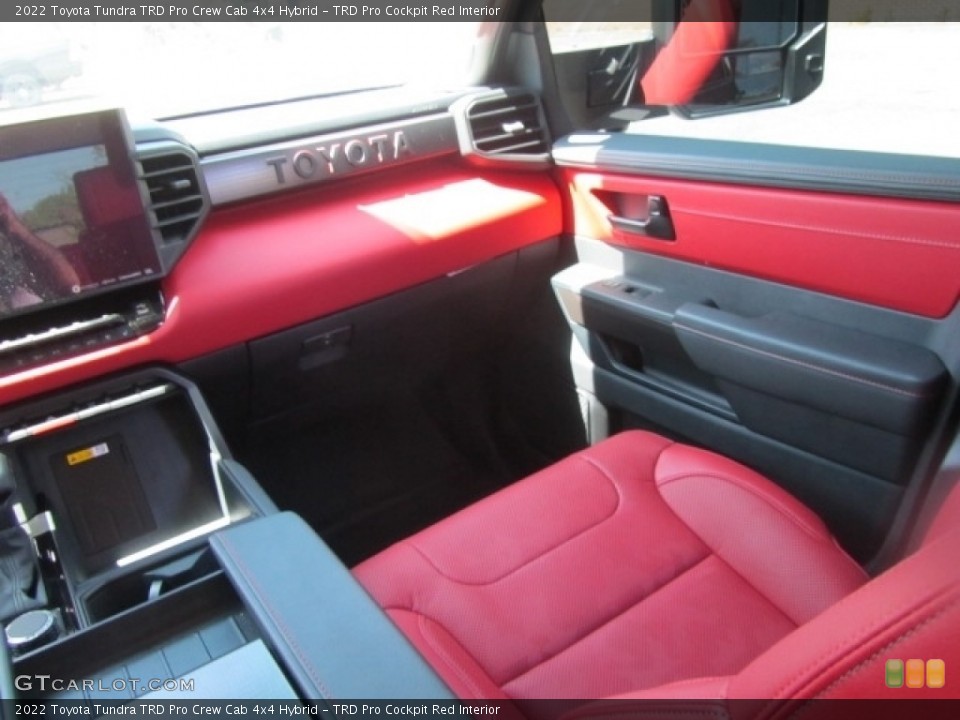 TRD Pro Cockpit Red Interior Front Seat for the 2022 Toyota Tundra TRD Pro Crew Cab 4x4 Hybrid #145883615