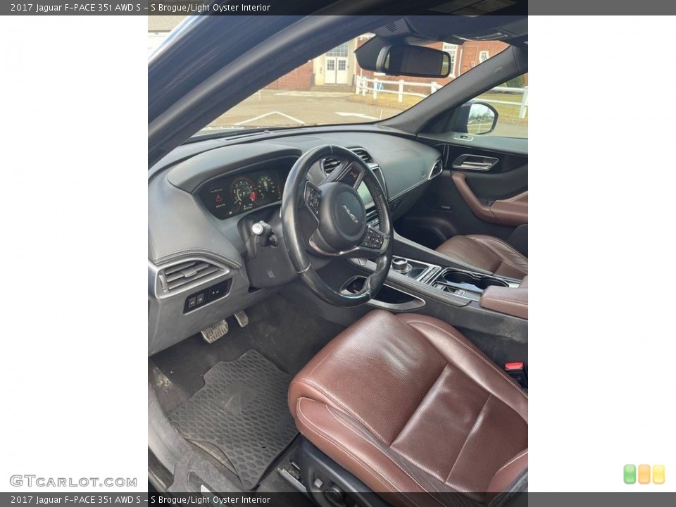 S Brogue/Light Oyster Interior Photo for the 2017 Jaguar F-PACE 35t AWD S #145883717
