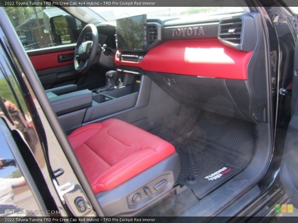 TRD Pro Cockpit Red Interior Front Seat for the 2022 Toyota Tundra TRD Pro Crew Cab 4x4 Hybrid #145883789