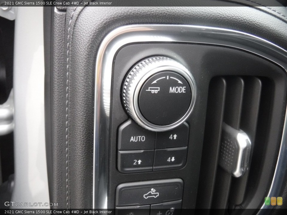 Jet Black Interior Controls for the 2021 GMC Sierra 1500 SLE Crew Cab 4WD #145885769