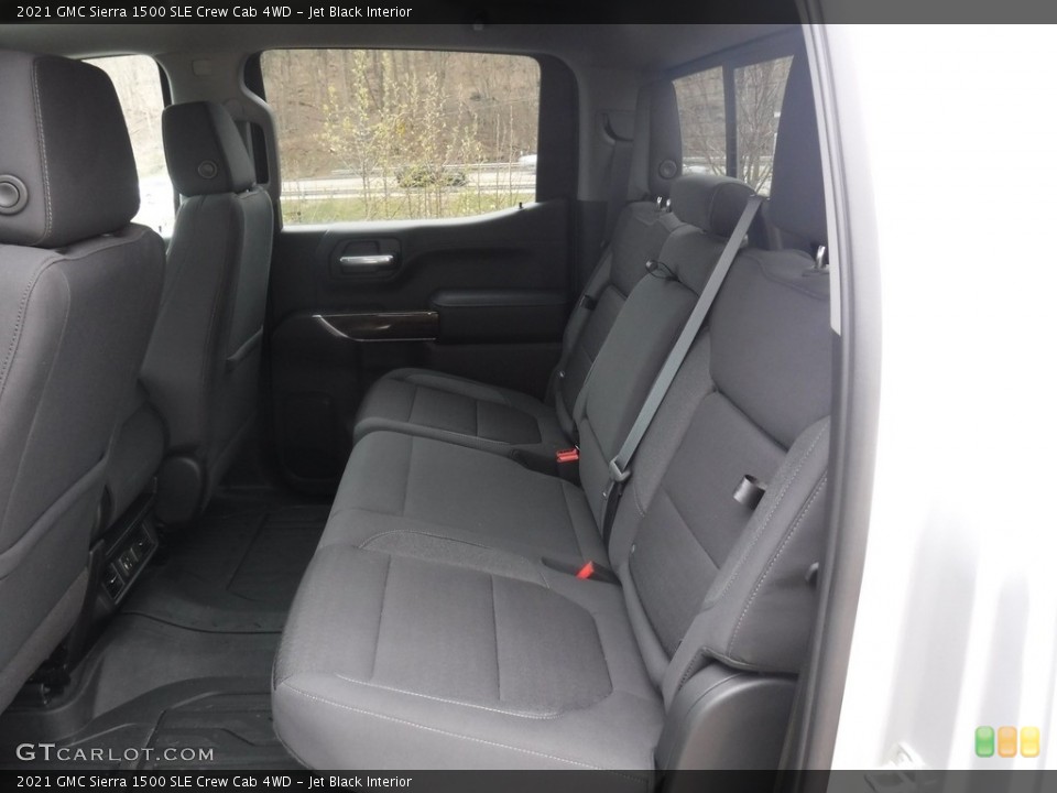 Jet Black Interior Rear Seat for the 2021 GMC Sierra 1500 SLE Crew Cab 4WD #145885874