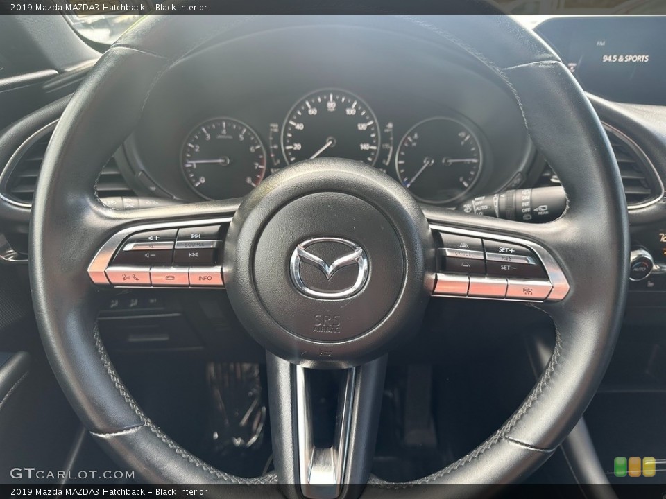 Black Interior Steering Wheel for the 2019 Mazda MAZDA3 Hatchback #145886357