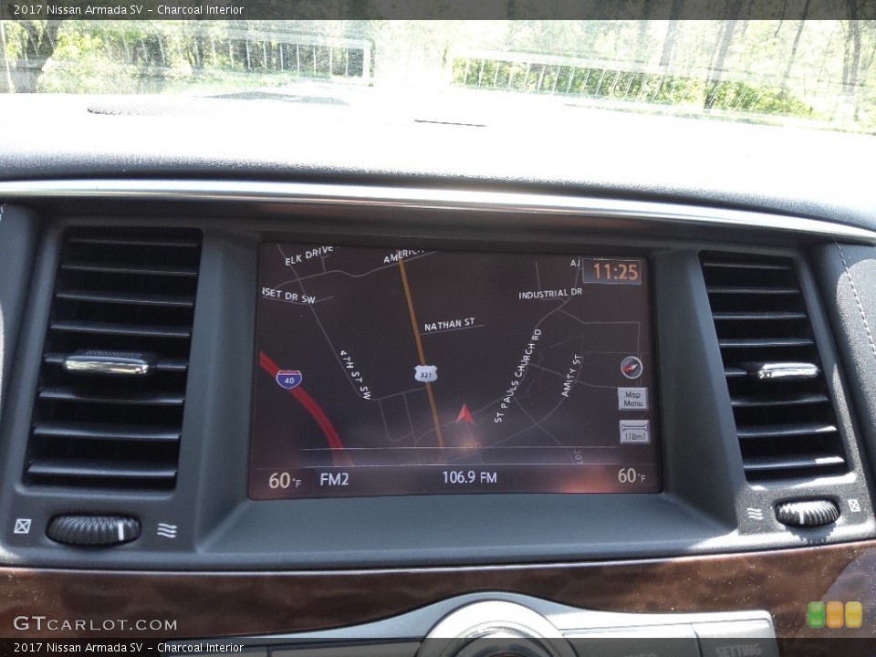 Charcoal Interior Navigation for the 2017 Nissan Armada SV #145889159