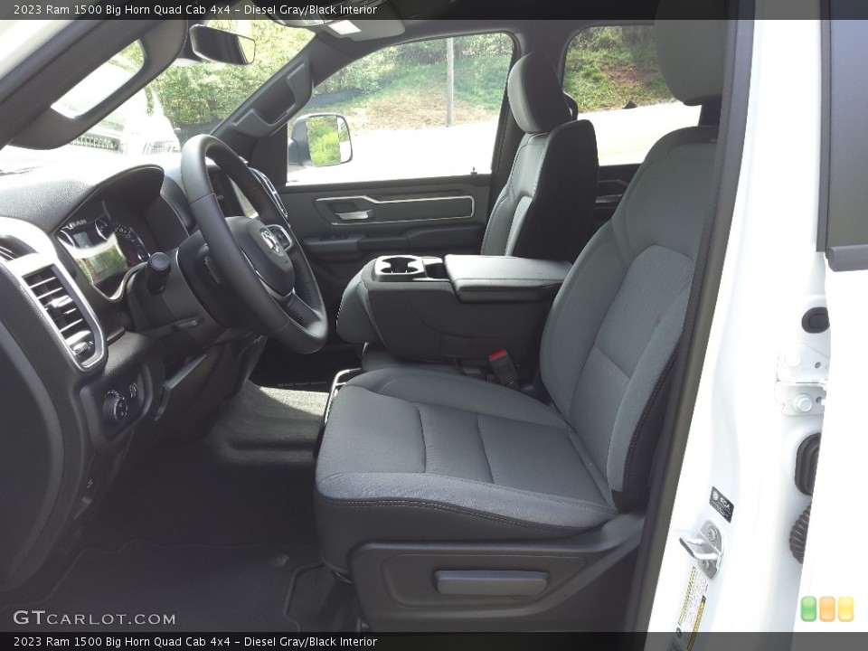 Diesel Gray/Black Interior Front Seat for the 2023 Ram 1500 Big Horn Quad Cab 4x4 #145889213