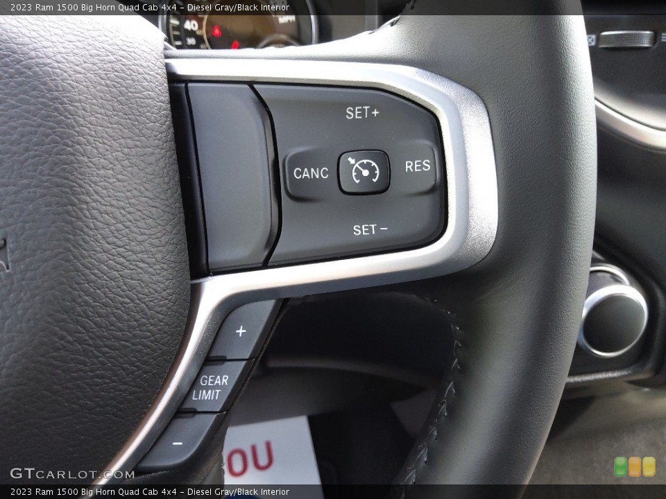 Diesel Gray/Black Interior Steering Wheel for the 2023 Ram 1500 Big Horn Quad Cab 4x4 #145889237