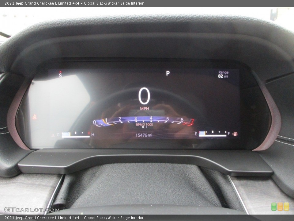 Global Black/Wicker Beige Interior Gauges for the 2021 Jeep Grand Cherokee L Limited 4x4 #145889829