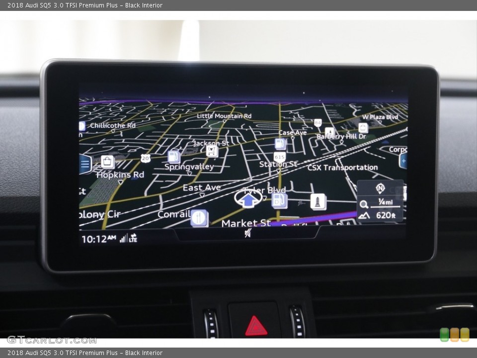 Black Interior Navigation for the 2018 Audi SQ5 3.0 TFSI Premium Plus #145889856
