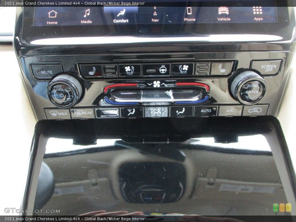 Global Black/Wicker Beige Interior Controls for the 2021 Jeep Grand Cherokee L Limited 4x4 #145889976