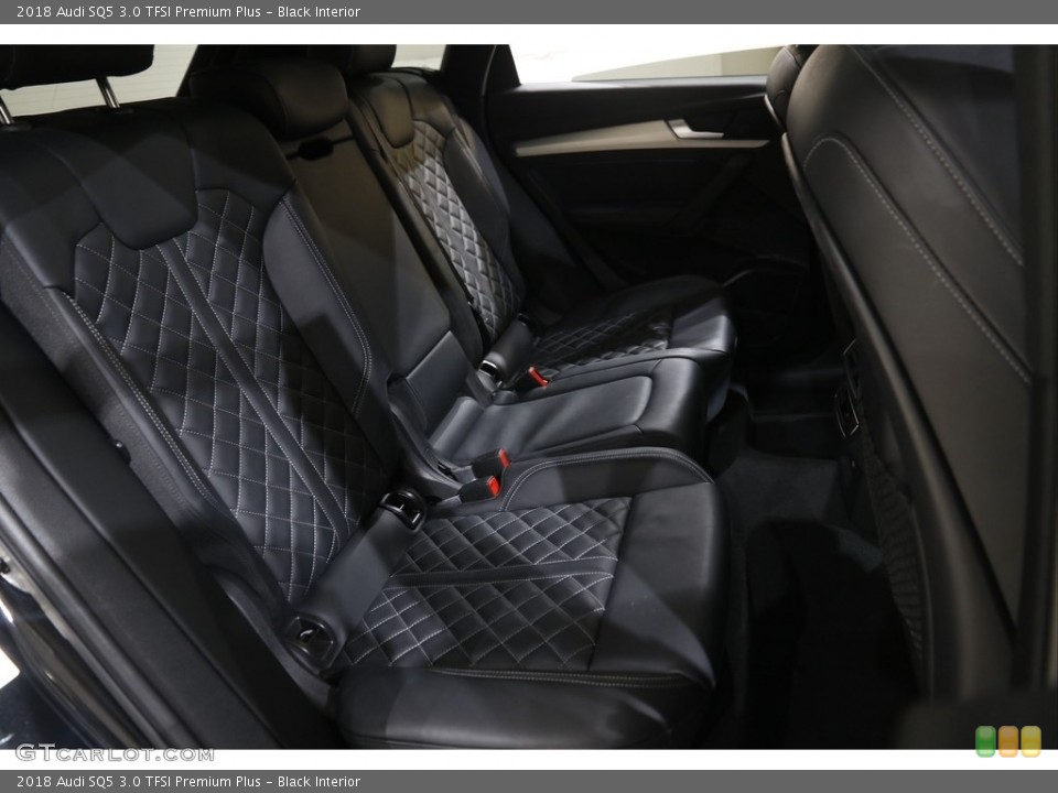 Black Interior Rear Seat for the 2018 Audi SQ5 3.0 TFSI Premium Plus #145890021