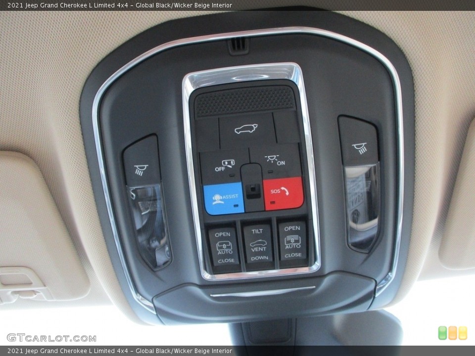 Global Black/Wicker Beige Interior Controls for the 2021 Jeep Grand Cherokee L Limited 4x4 #145890024