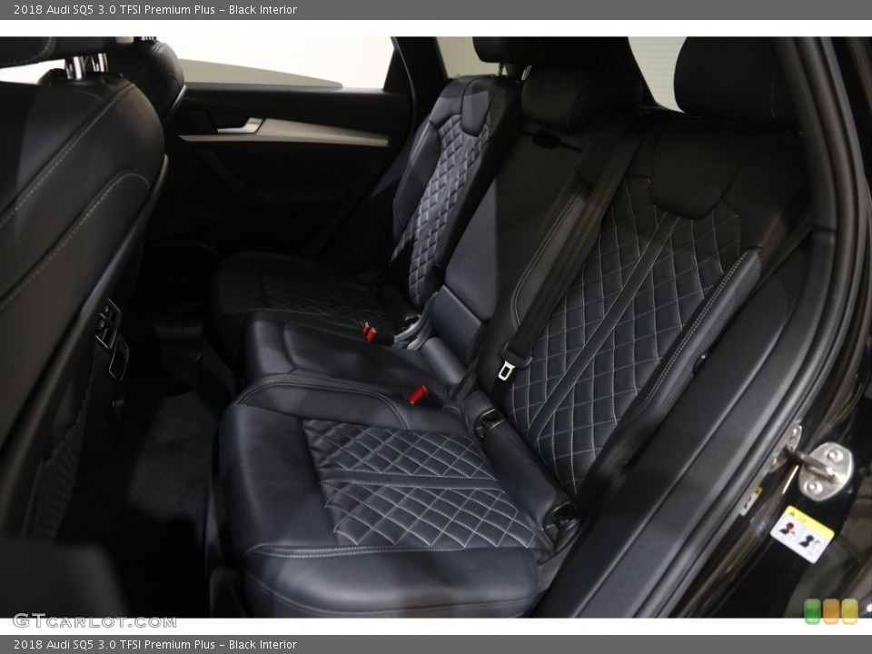 Black Interior Rear Seat for the 2018 Audi SQ5 3.0 TFSI Premium Plus #145890033