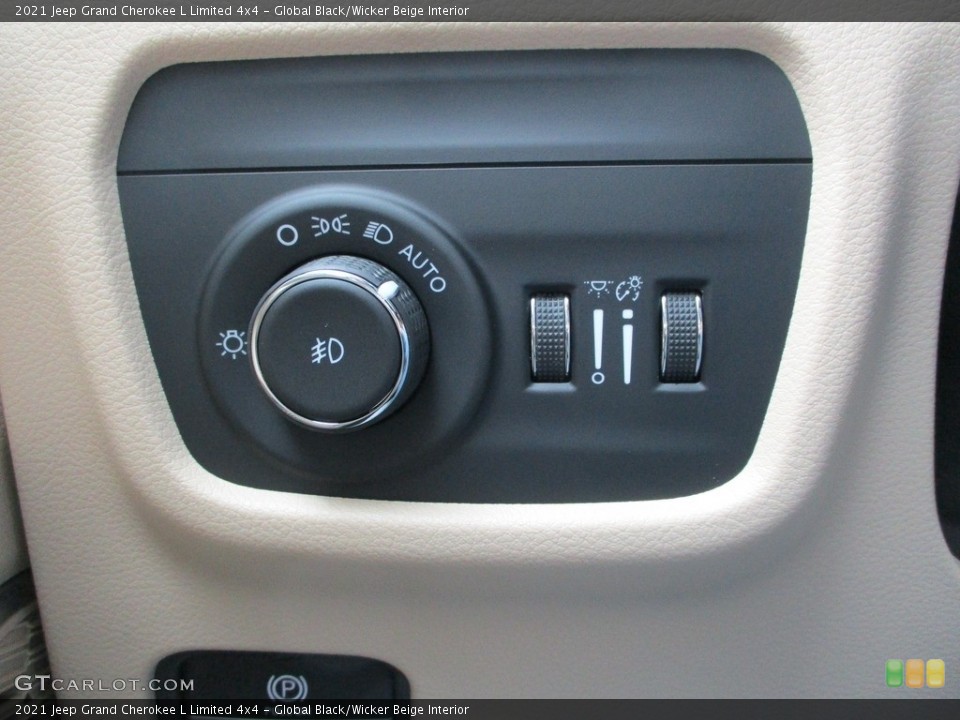Global Black/Wicker Beige Interior Controls for the 2021 Jeep Grand Cherokee L Limited 4x4 #145890072