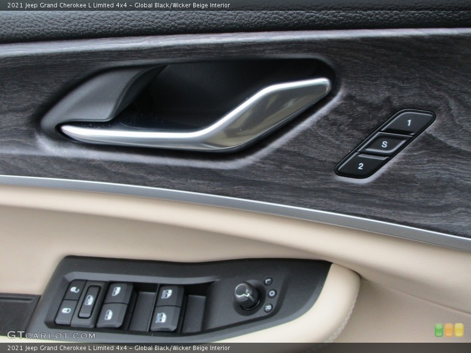 Global Black/Wicker Beige Interior Door Panel for the 2021 Jeep Grand Cherokee L Limited 4x4 #145890147