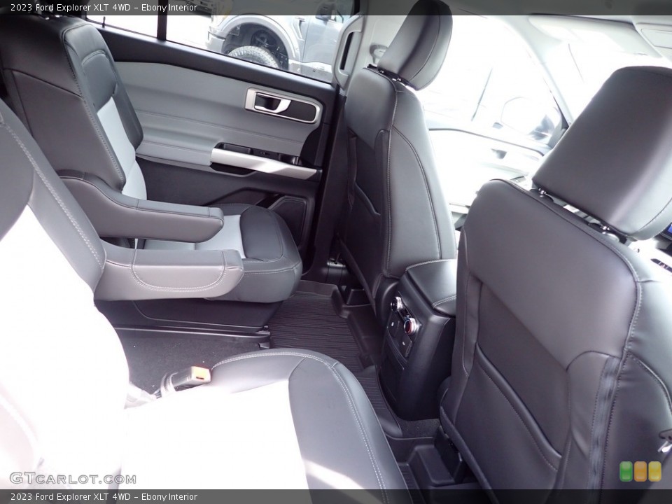 Ebony Interior Rear Seat for the 2023 Ford Explorer XLT 4WD #145890990