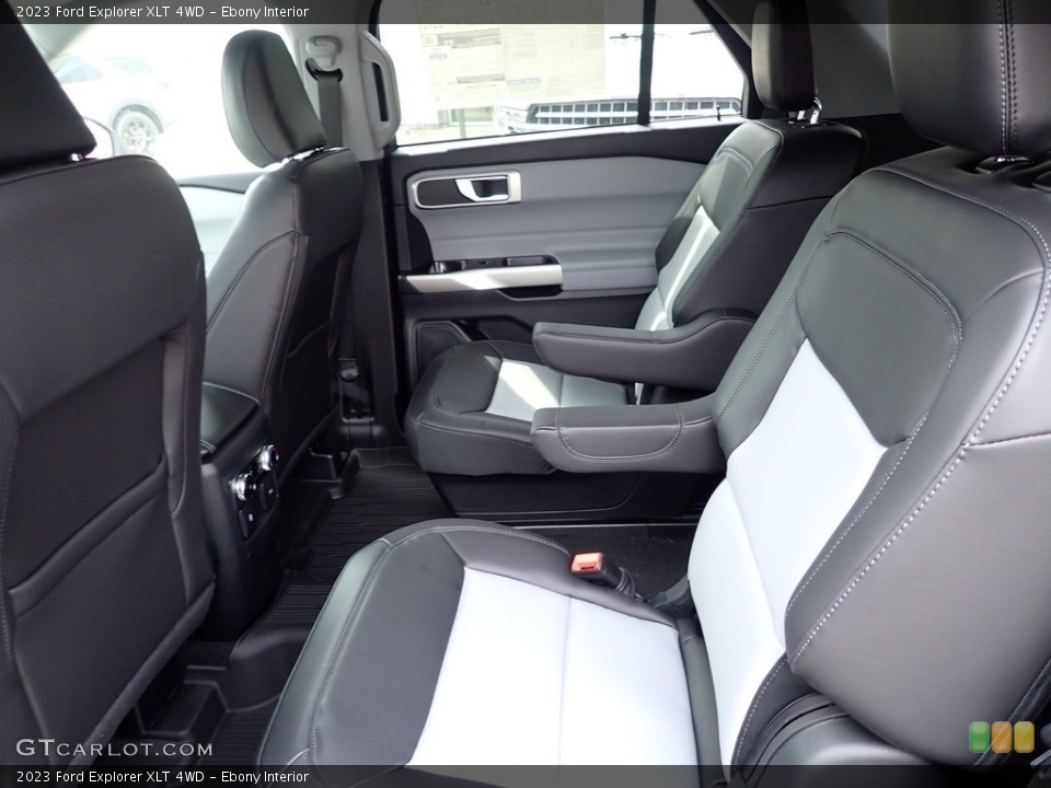 Ebony Interior Rear Seat for the 2023 Ford Explorer XLT 4WD #145891008