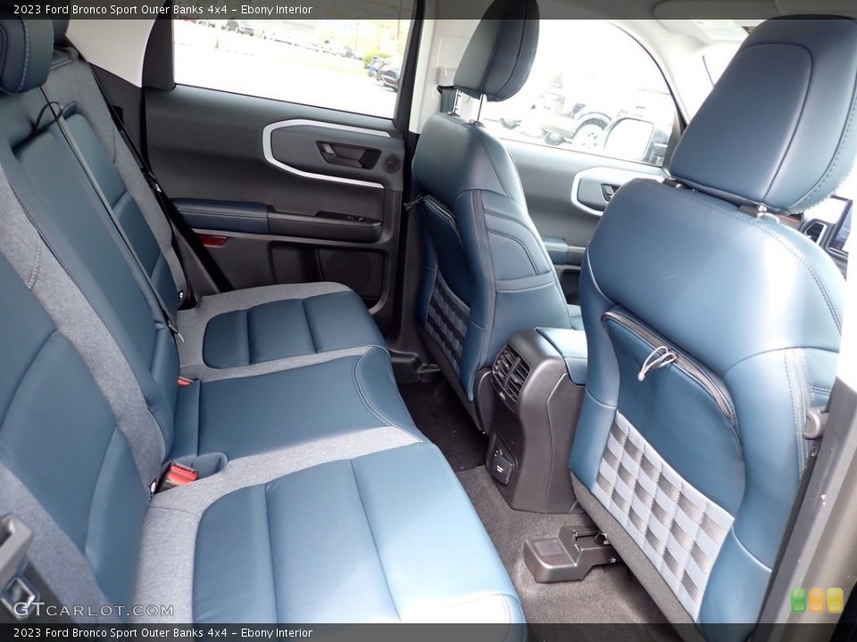 Ebony Interior Rear Seat for the 2023 Ford Bronco Sport Outer Banks 4x4 #145891395