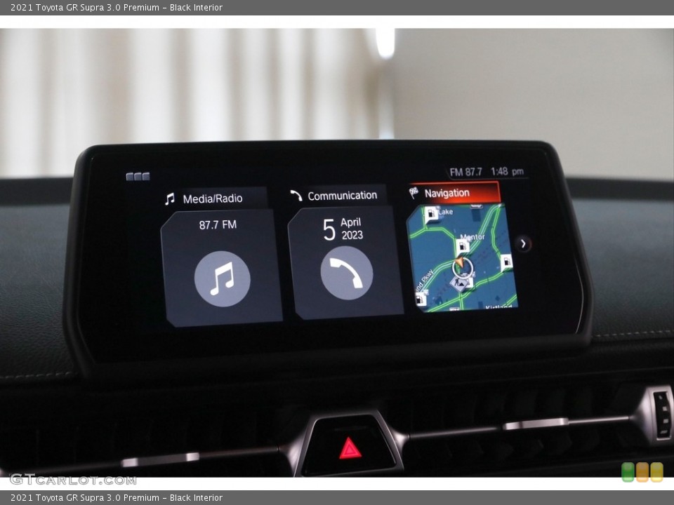 Black Interior Controls for the 2021 Toyota GR Supra 3.0 Premium #145891404