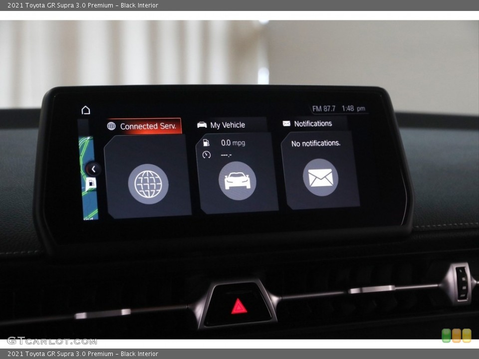 Black Interior Controls for the 2021 Toyota GR Supra 3.0 Premium #145891425