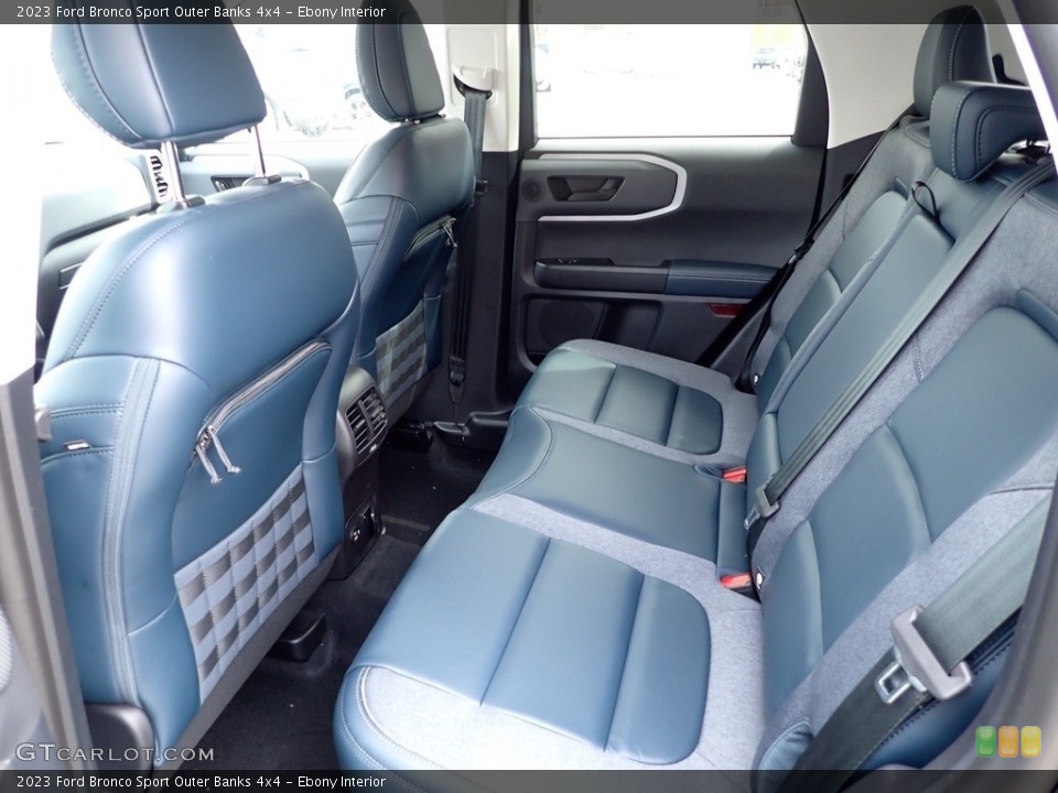Ebony Interior Rear Seat for the 2023 Ford Bronco Sport Outer Banks 4x4 #145891439