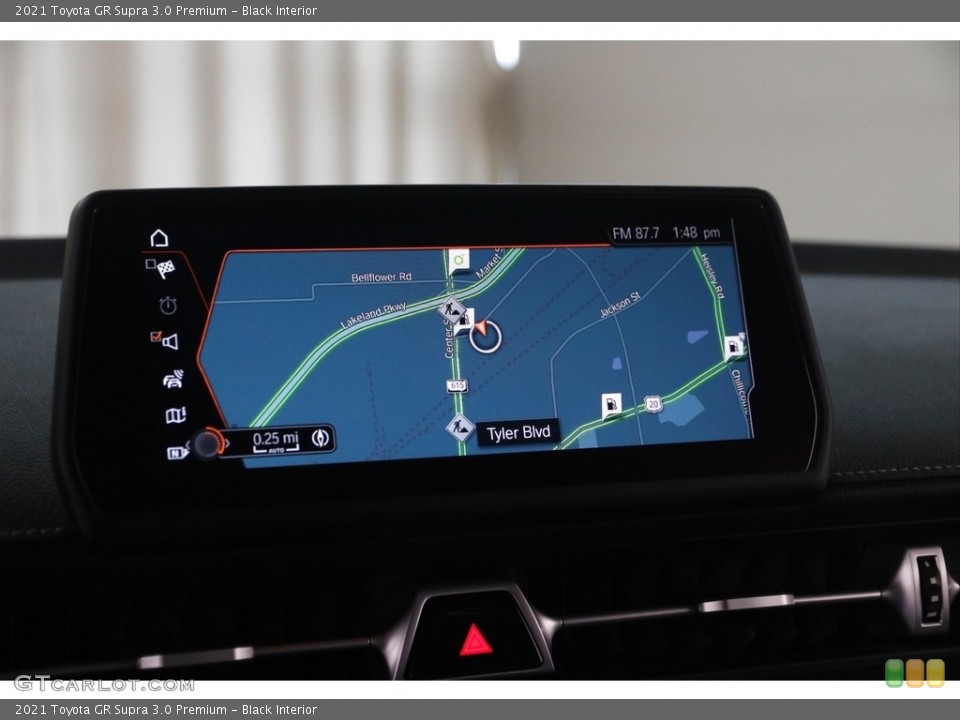 Black Interior Navigation for the 2021 Toyota GR Supra 3.0 Premium #145891449