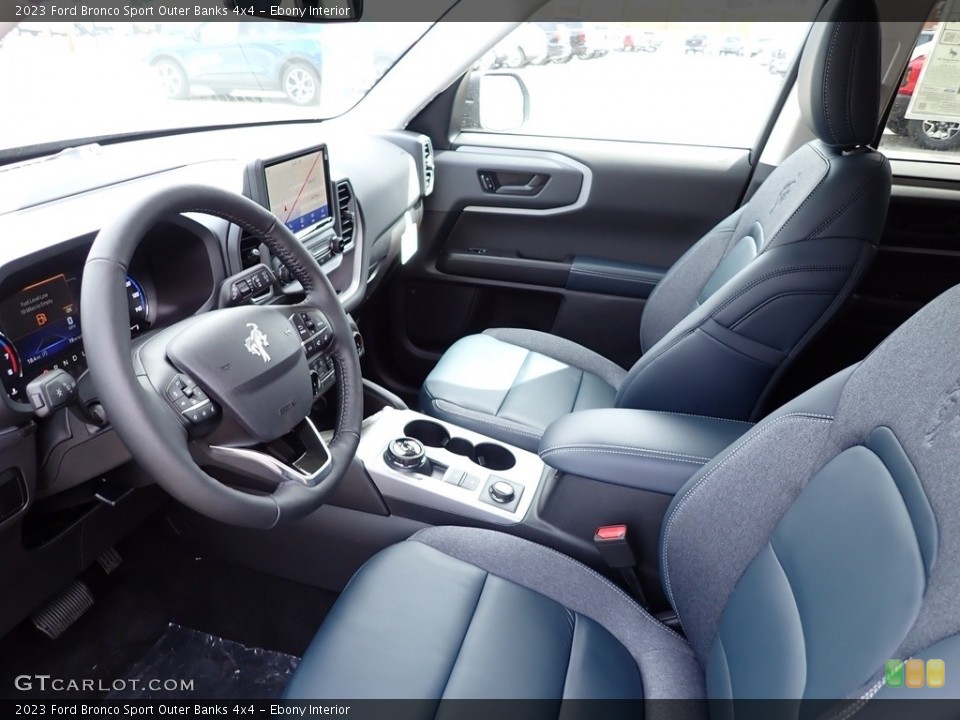 Ebony Interior Photo for the 2023 Ford Bronco Sport Outer Banks 4x4 #145891512