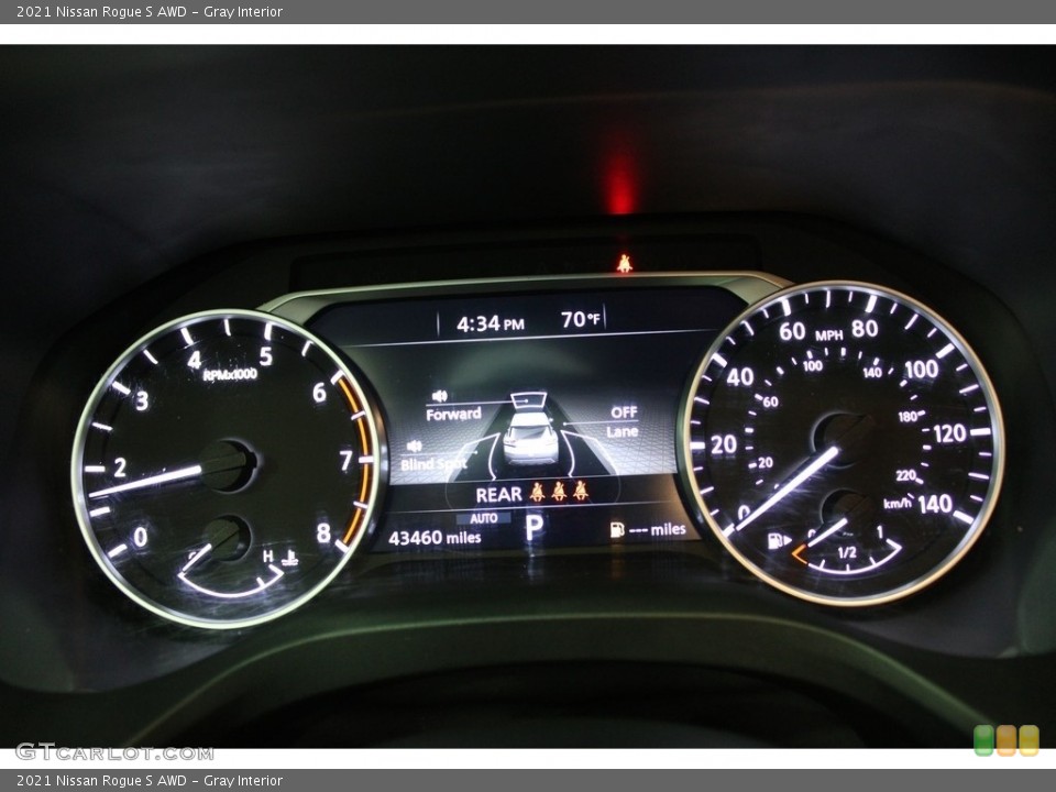 Gray Interior Gauges for the 2021 Nissan Rogue S AWD #145893543