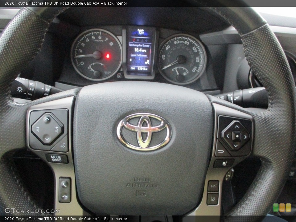 Black Interior Steering Wheel for the 2020 Toyota Tacoma TRD Off Road Double Cab 4x4 #145894557