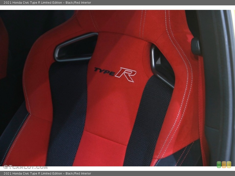 Black/Red Interior Front Seat for the 2021 Honda Civic Type R Limited Edition #145894911