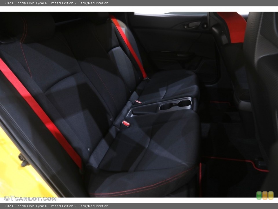 Black/Red Interior Rear Seat for the 2021 Honda Civic Type R Limited Edition #145895064